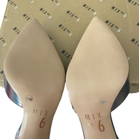 Mix No. 6 Yayna Pump Bronze Muted Metallic Ankle Strap Women’s Size 10 Medium - Picture 9 of 12
